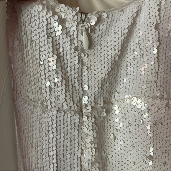 Lulus White Long Sequin Dress - Picture 8 of 11